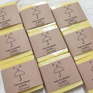 Mini Shower Soap Favors, From My Shower To Yours, Scented Bridal Shower Soaps, Personalized Wedding Soap Favors, Gift For Guest in Bulk