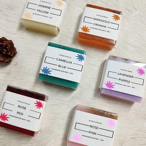 Scented Soap Gift Box, Artisan Handmade Soaps, All Natural Soap Bar, Self Care Birthday Gift, Holiday Gift, Soap Gift Box, Party Favors