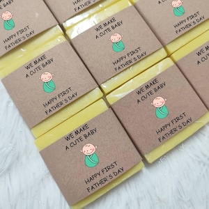 Lembrancinhas de sabonete para o primeiro dia dos pais, lembrancinhas de sabonete com aroma de limão, lembrancinhas para o dia dos pais, presente para marido, sabonete para chá de bebê, primeiro dia dos pais do bebê