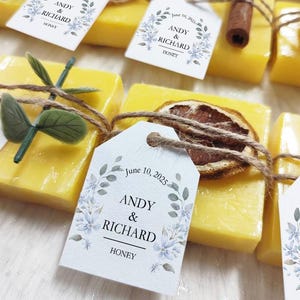 Personalised Handmade Soap Bar, Wedding Shower Soap Favor, Soap Gift With White Label, Bridal Shower Soap Favors, Wedding Favors in Bulk