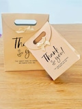 Thank You Kraft Paper Gift Bags,Wedding Favor Bags. Ribbon Bow Bags, Wedding Welcome Bag,Thank You for Coming Party Favor,Baby Shower Bags product logo