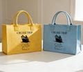 Personalized Cruise Trip Felt Tote Bag,Custom Name Location Travel Tote,Reusable Beach Vacation Bag,Cruise Ship Essentials product logo