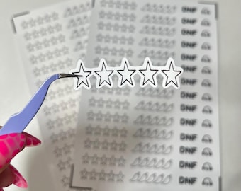 Book Rating Stickers Reading Journal Review Stickers