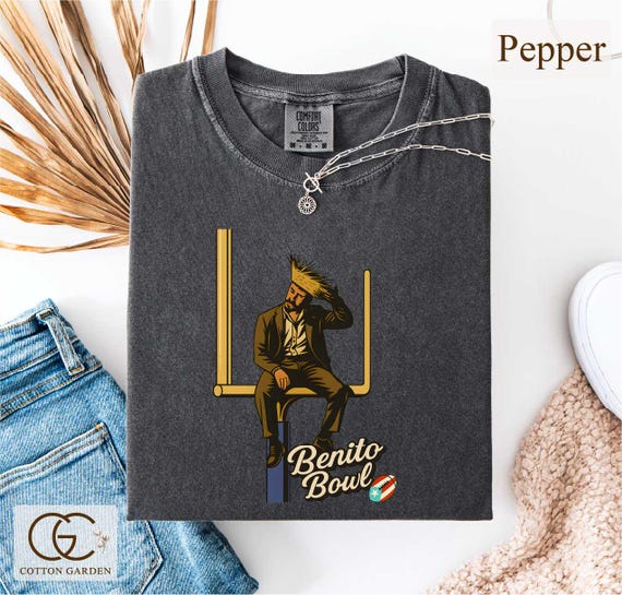 Comfort Colors Benito Bowl Shirt, Puerto Rico Football Tshirt, Football Fan Shirt For Gift, Bunny Bowl Shirt Tee, Football Halftime Show Tee