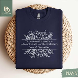 Classical Conversations Sweatshirt,Homeschool Sweatshirt,Homeschool Mom Shirt,Gift for Christian Mom,Homeschooling Mama Shirt,CC Tutor Gift
