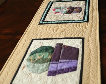 Cactus Quilted Table Runner