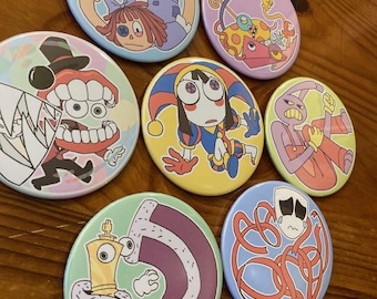 Analogue Carnival Handmade Character Buttons