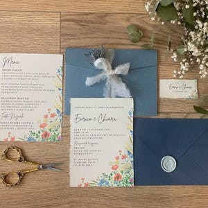 PROGETTO GRAFICO PERSONALIZZATO - Invito a tema botanico
