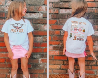 Camiseta infantil Morgan Wallen "I Had Some Help", roupa country infantil, inspirada em Luke Combs, camiseta com a música "Last Night".