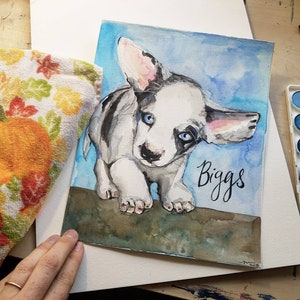 Custom pet portrait, custom pet art, custom art, custom pet painting, pet art, custom art of pet