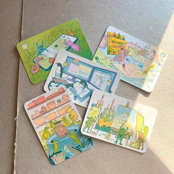 Little artists - Risograph mini print set