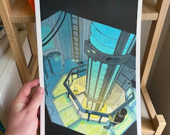 Noches largas en Ingeniería - Impresión Risograph A4