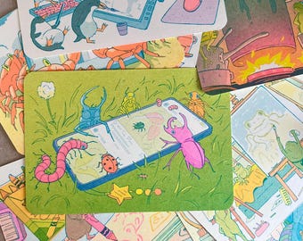 Pequeños artistas - Grabados Risograph (Individuales)