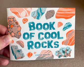 Book of Cool Rocks - Risograph Zine of rock facts