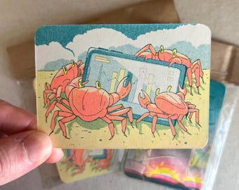 Pequeños trabajos - Set de mini impresiones Risograph