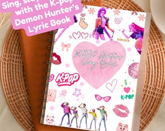 K-POP Demon Hunters Lyric Book | Huntrix | Instant Download | Song Book