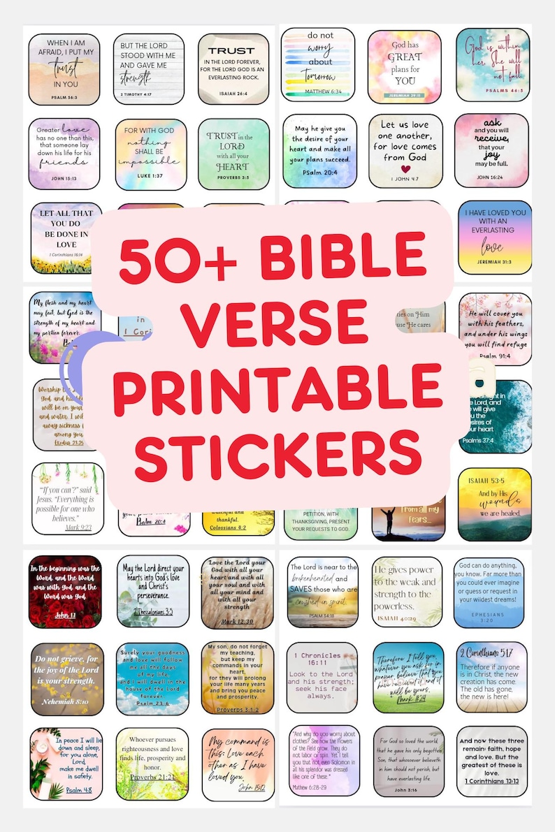 Printable 50 Uplifting Bible Verses About Life, Faith, Hope, Love, and ...