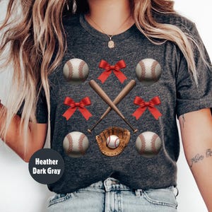 Coquette Baseball Shirt, Baseball Mom T Shirt, Baseball Season Tee, Baseball Bow Shirt, Game Day Shirt, Baseball Lover Tee