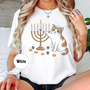 Happy Hanukkah Shirt, Chanukah T-Shirt,  Jewish Holiday Tee, Happy Hanukkah T-Shirts, Hanukkah Shirts, Jewish T-Shirt, Hanukkah Gift