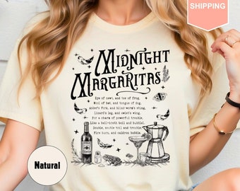 Midnight Margaritas Shirt, Practical Magic, Midnight Margarita, Tequila Shirt, Witchy Tee, Spooky T-shirt, Halloween Shirt, Drinking Gift