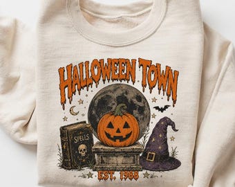 Vintage Halloween Town Est 1988 Shirt, Retro Pumpkin Shirt, Spooky Season Tee, Halloween Lover Gift, Fall Graphic Shirt