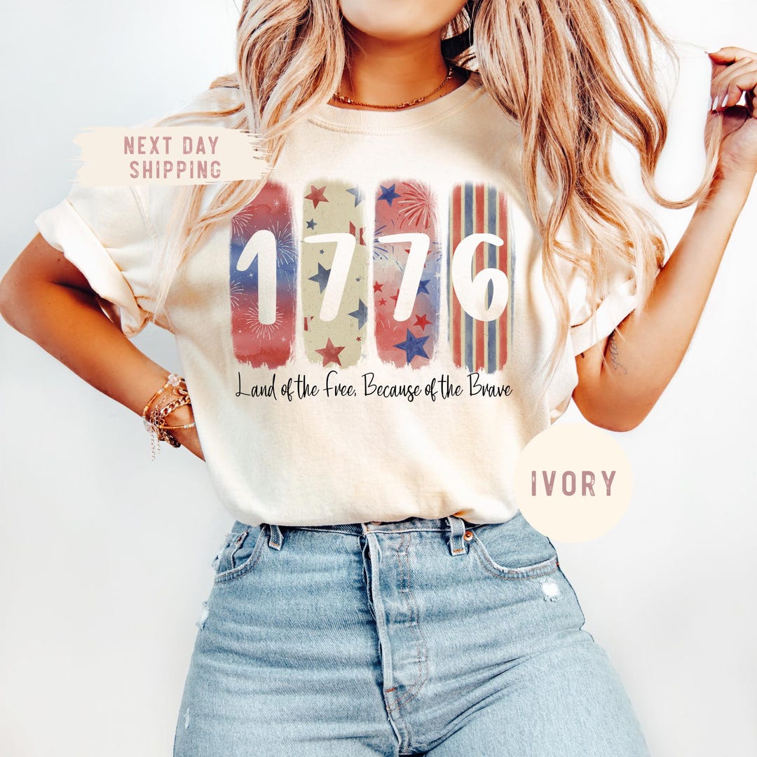 Comfort Colors® Memorial Day Shirt, Land of the Free Because of the ...