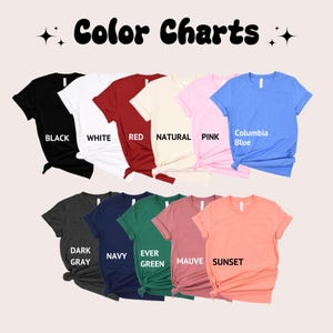 a group of t - shirts with different colors on them