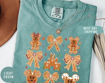 Comfort Colors® Mickey Gingerbread Christmas Shirt Gingerbread Mickey Shirt Mickey Friends Gingerbread Cookie Shirt Mickey Christmas Shirt