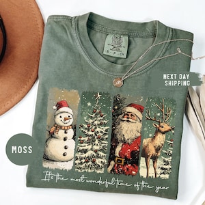 Comfort Colors® Christmas Time Shirt, It's The Most Wonderful Time Shirt, Christmas Shirt, Vintage Christmas Shirt 2025