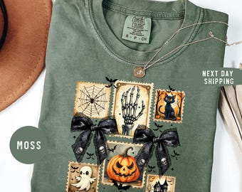 Comfort Colors® Tarot Card Black Cat, Tarot Death T-Shirt, Witchy Cat Shirt, Spooky Cat Gift, Halloween Black Cat Shirt, Cat Lover Gift