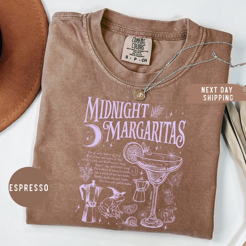 Comfort Colors® Midnight Margaritas Shirt, Salt Rosemary Lavender Love Shirt, Witchy Tee, Margarita Halloween Shirt, Practical Magic Shirt bild 7