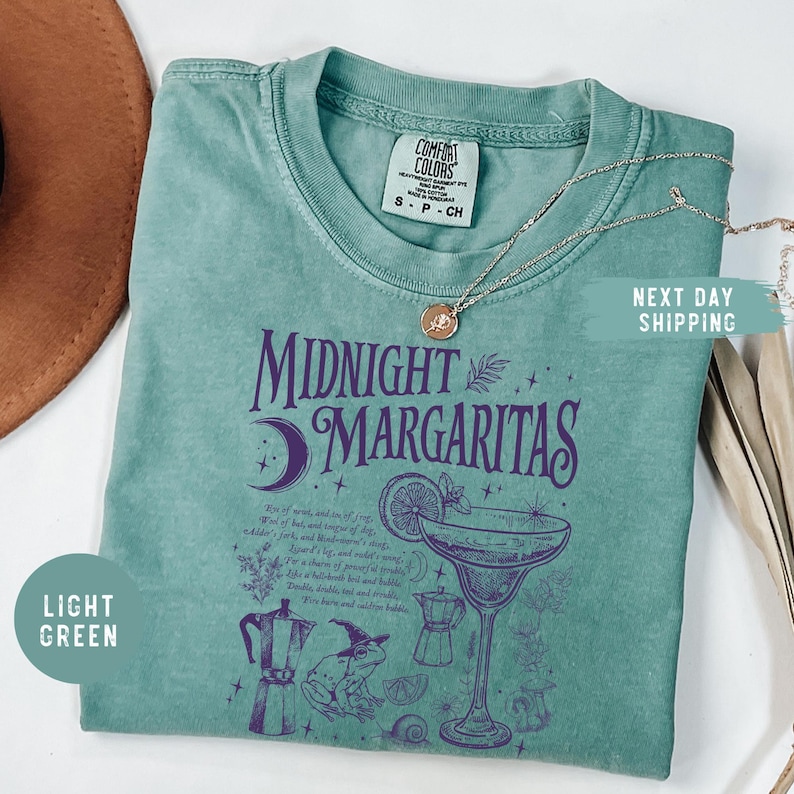 Comfort Colors® Midnight Margaritas Shirt, Salt Rosemary Lavender Love Shirt, Witchy Tee, Margarita Halloween Shirt, Practical Magic Shirt bild 6