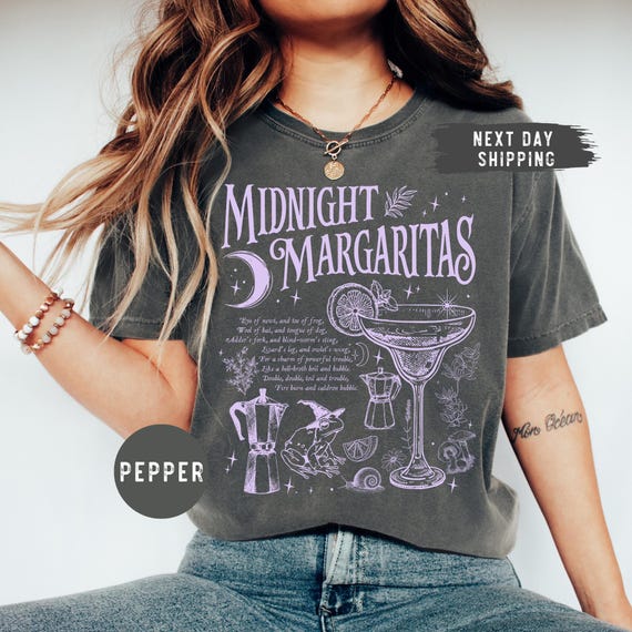 Comfort Colors® Midnight Margaritas Shirt, Salt Rosemary Lavender Love Shirt, Witchy Tee, Margarita Halloween Shirt, Practical Magic Shirt