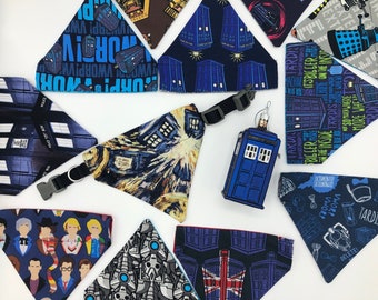 Doctor Who Over the Collar Dog Bandana