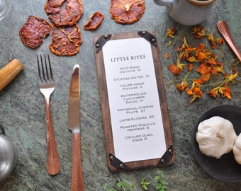 Photo Corners Menu Holder
