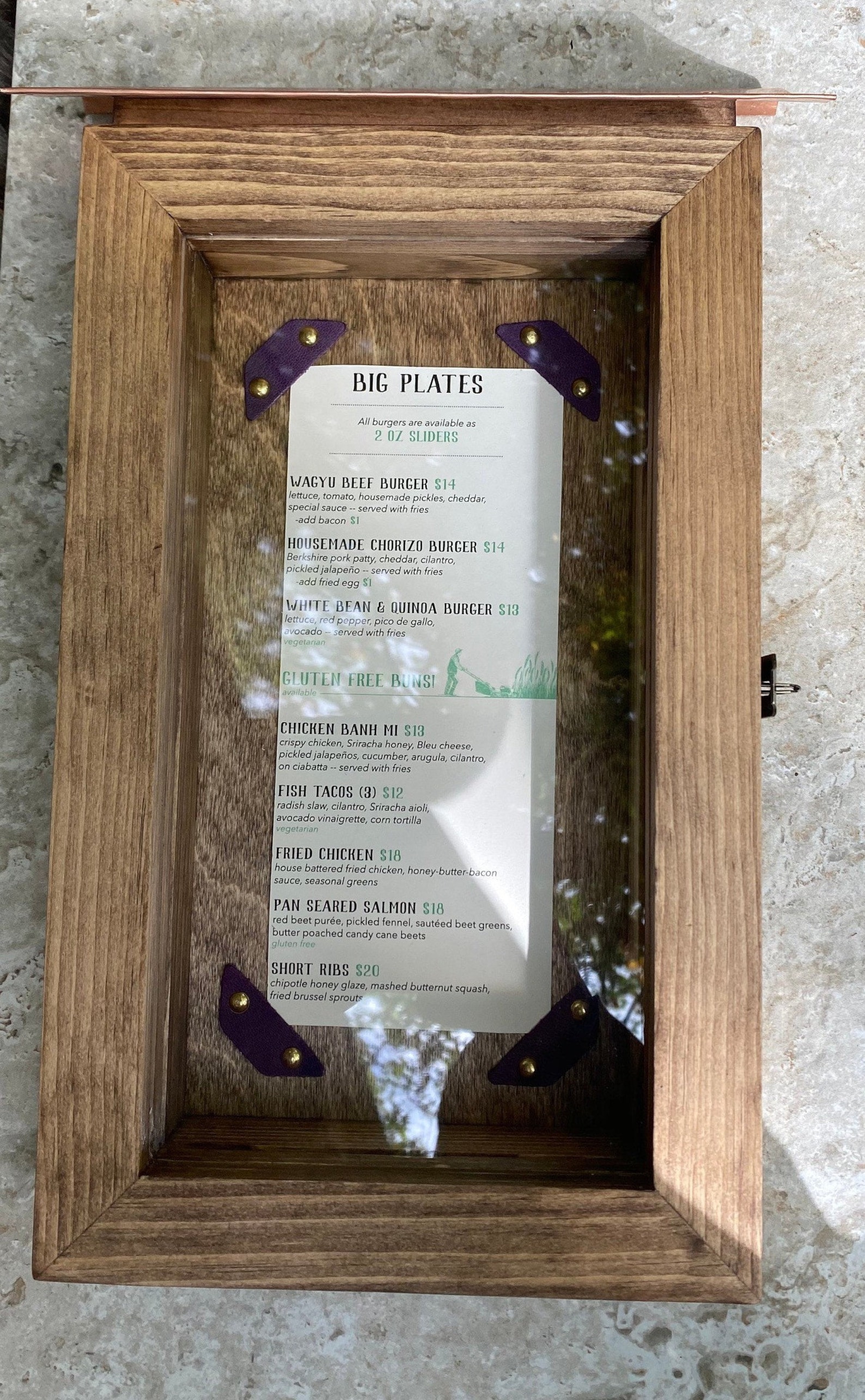 Outdoor Menu Display Box Etsy