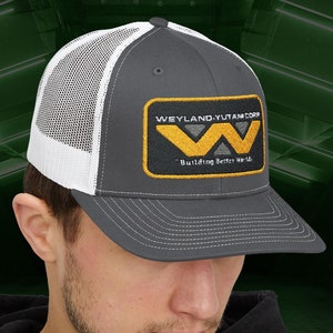 Weyland-Yutani Alien Snapback Trucker Cap Embroidered Fictional Company Logo Sci-fi Corp Movie Aliens Ripley Ash Nostromo Space Gift Hat