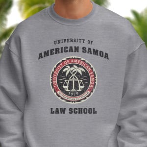 University of American Samoa Law School Better Call Saul Show Sweatshirt - Vintage Distressed Logo Soft Unisex TV Show Shirt Fan Gift