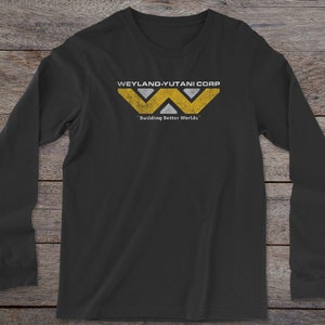 Weyland-Yutani Alien Unisex Longsleeve Shirt Softstyle Logo Sci-fi Movie Ripley Ash Vintage Nostromo Space Aliens Gift Tee