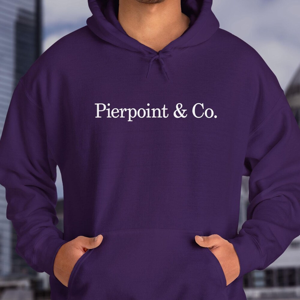 Industry Tv Show Purple Unisex Hoodie - Pierpoint & Co Logo Sweatshirt Eric Tao Harper Finance Fictional Company Gift For Fans Unique New Hoodie