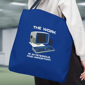 Severance Lumon Work-draagtas - mysterieus belangrijk retro computerwerkstation enge nummers Innie Outie Fan Casual winkelen Boodschappencadeau