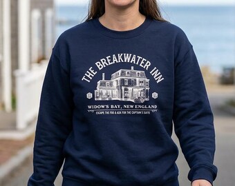 Widow's Bay Breakwater Inn Sweatshirt, Haunted Hotel Vintage Fan Gift Crewneck