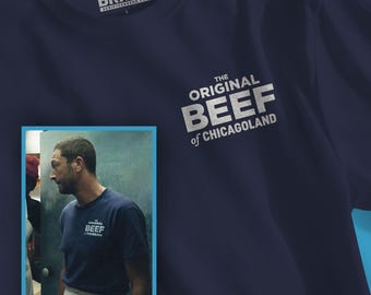 Koszulka z oryginalnym nadrukiem „The Bear TV Show” z Chicagoland – unisexowa, gruba bawełniana koszulka z logo Berf dla fanów