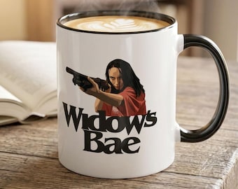 Widow's Bae Mug, Patricia Widow's Bay, Funny Coffee Cup Fan Gift