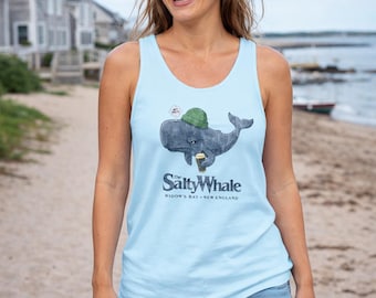 The Salty Whale Tank Top, Widow's Bay Show, Comfort Colors Unisex Fan Gift