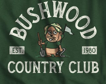 Bushwood Country Club Shirt, Caddyshack Tee, Funny Golf Gopher T-Shirt, Vintage Golfer Gift Idea