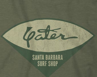 Koszulka vintage z motywem „Teraz Apokalipsy” Yater Surf Shop – miękka, retro, zniszczona koszulka z motywem filmu „Santa Barbara”