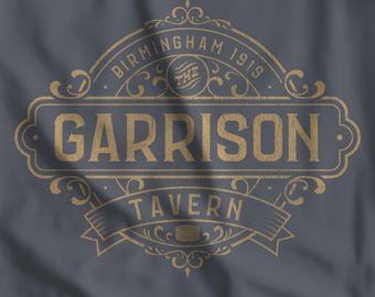 Koszulka vintage z serialu "Peaky Blinders" z Garrison Tavern - miękka, unisexowa koszulka z logo fana serialu telewizyjnego Shelby