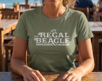 Regal Beagle Womens Shirt, Three's Company Boyfriend Tee, 70s Sitcom Fictional Bar Fan Gift