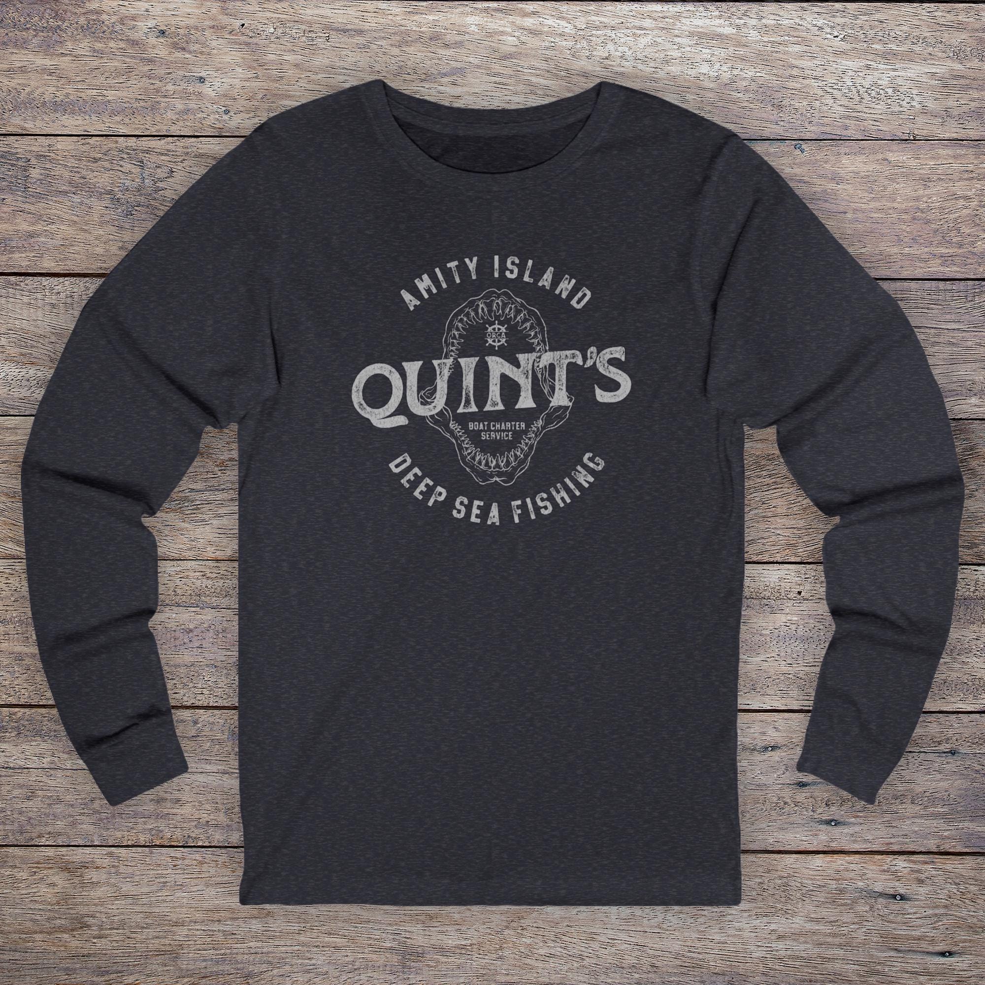 Men's Quint's Shark Fishing Hoodie - Jaws Inspired Pullover Sweatshirt